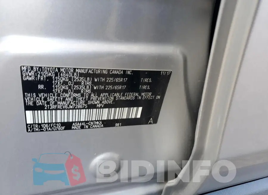 2T3RFREV6JW728675 Photo# 14