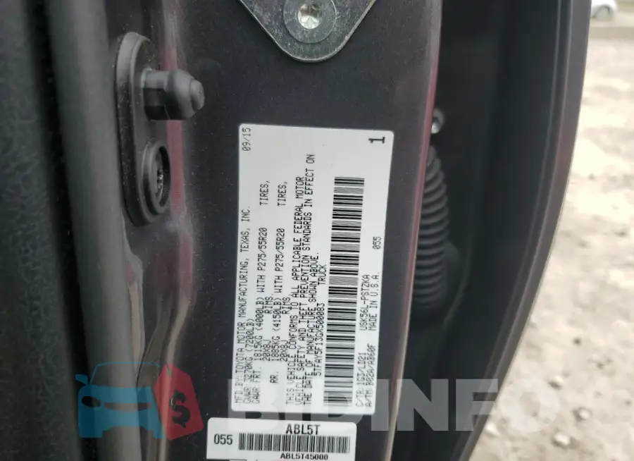 5TFAY5F13GX500083 Photo# 12