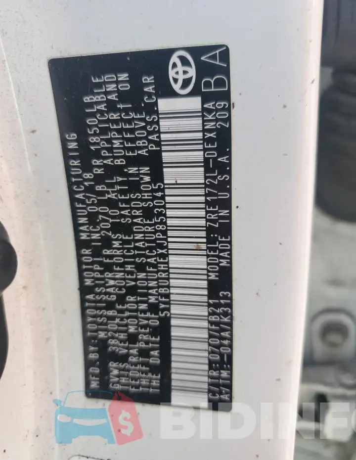 5YFBURHEXJP853045 Photo# 12