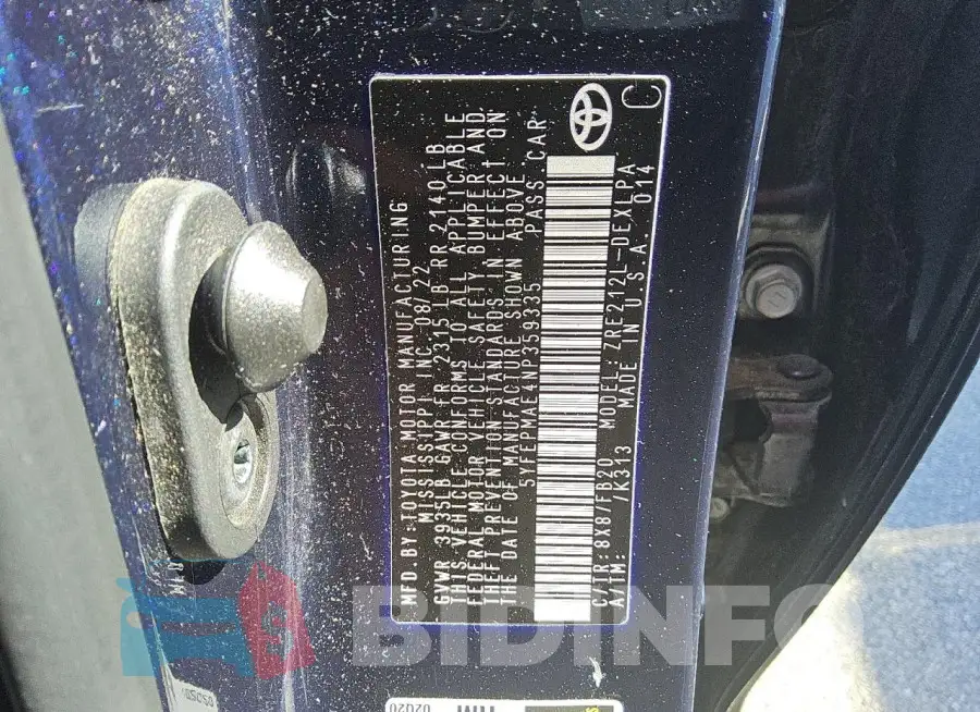 5YFEPMAE4NP359335 Photo# 13