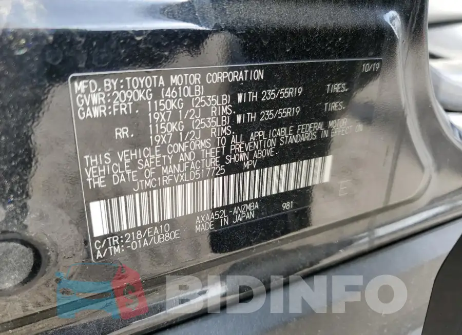 JTMC1RFVXLD517725 Photo# 13