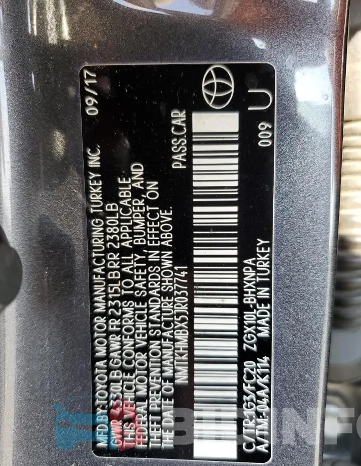 NMTKHMBX5JR037741 Photo# 13