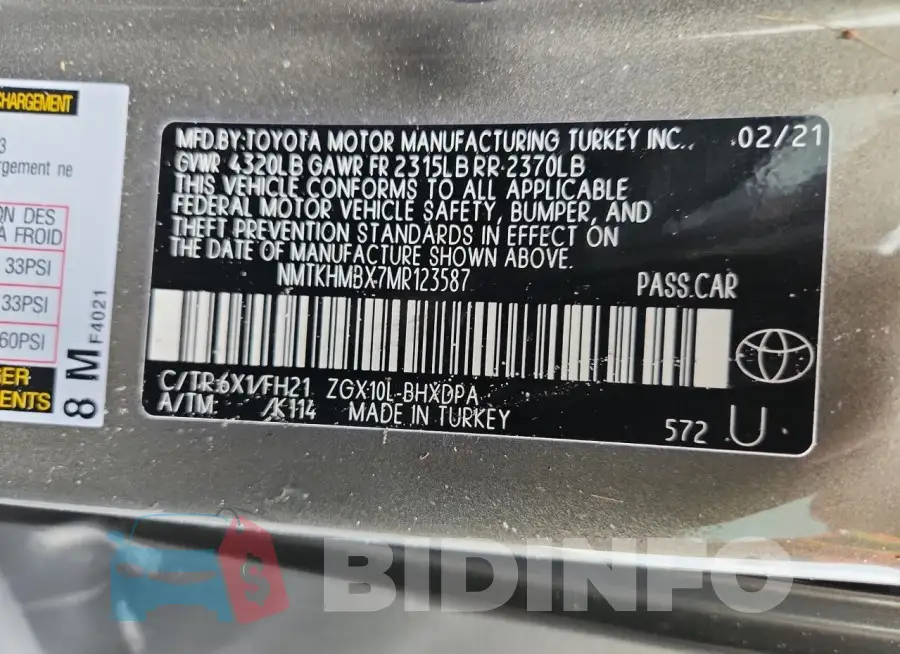 NMTKHMBX7MR123587 Photo# 13