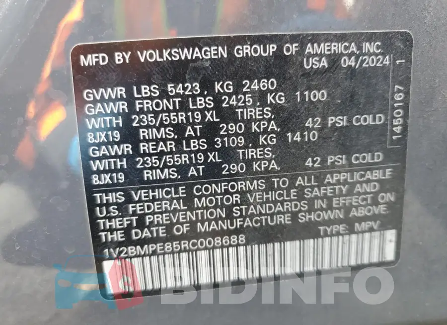 1V2BMPE85RC008688 Photo# 12