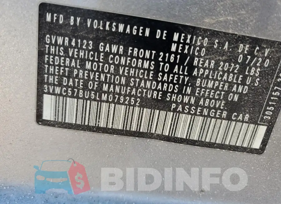 3VWC57BU5LM079252 Photo# 12