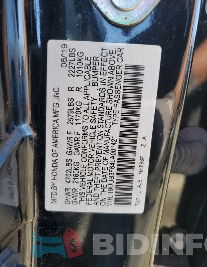 19UUB3F64LA001421 Photo# 12