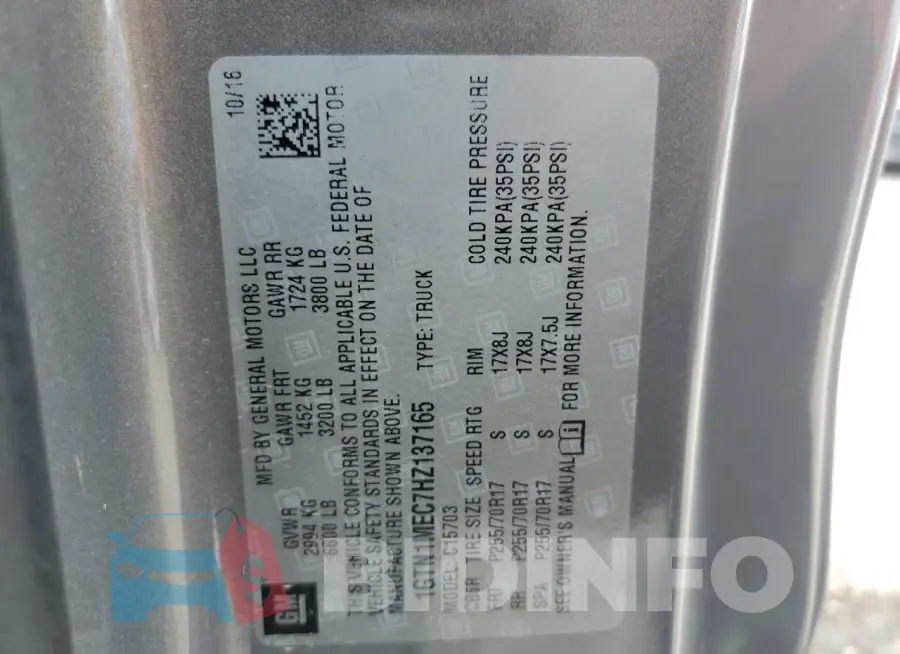 1GTN1MEC7HZ137165 Photo# 12