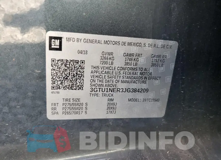3GTU1NER3JG384209 Photo# 12
