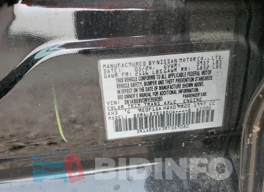 3N1AB8BV3RY359080 Photo# 12