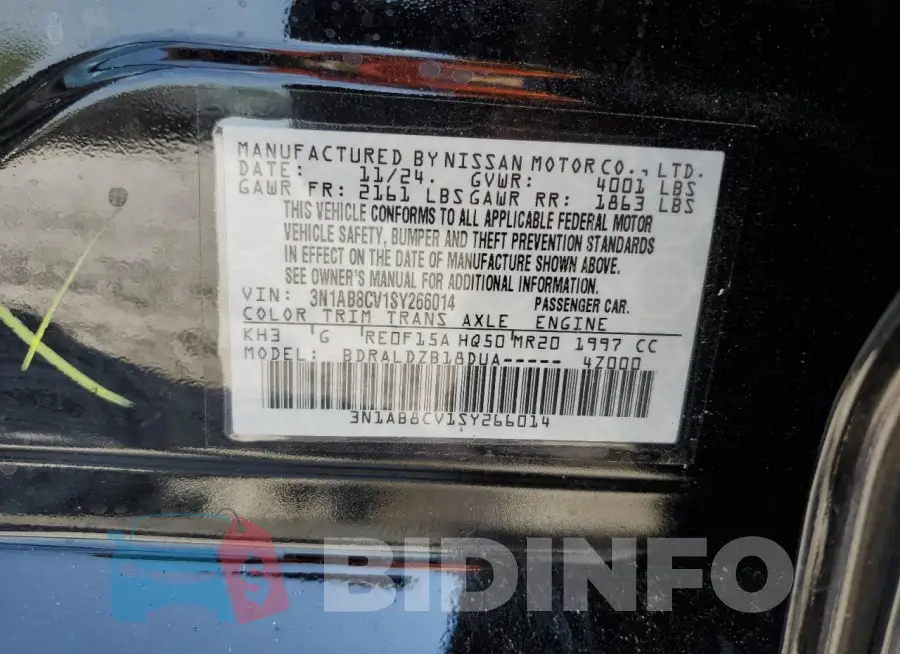 3N1AB8CV1SY266014 Photo# 12