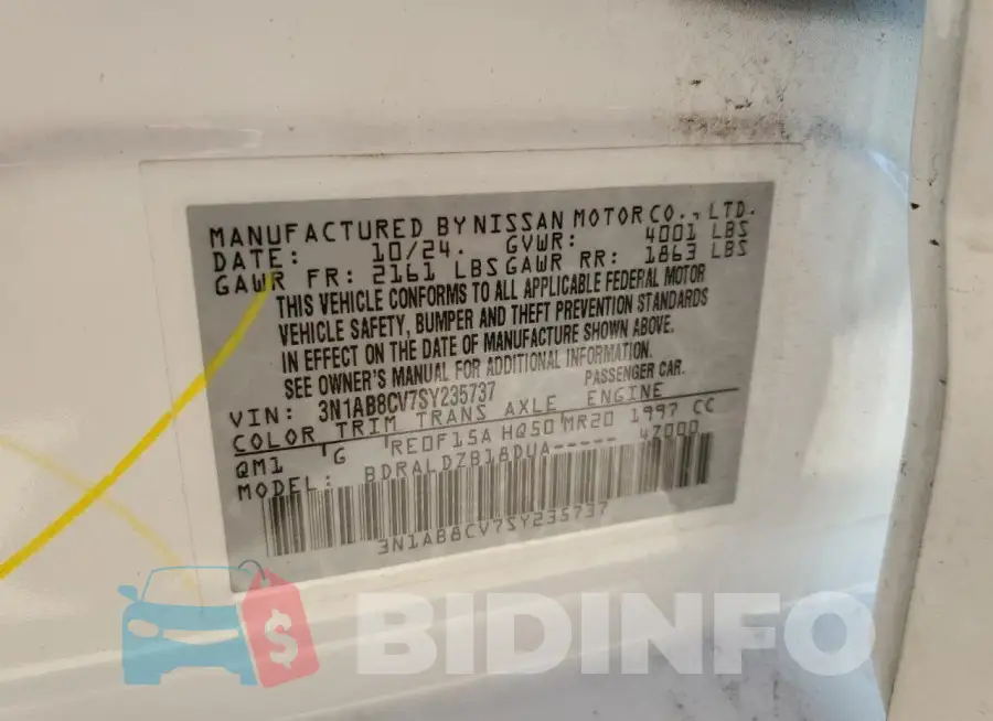 3N1AB8CV7SY235737 Photo# 12