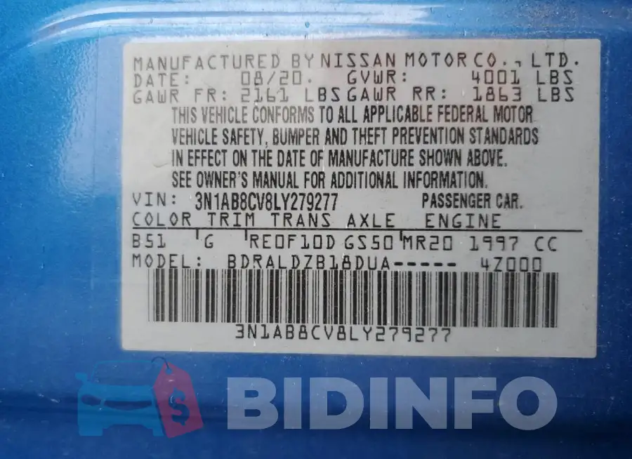 3N1AB8CV8LY279277 Photo# 12