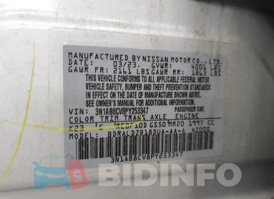 3N1AB8CV8PY253347 Photo# 12