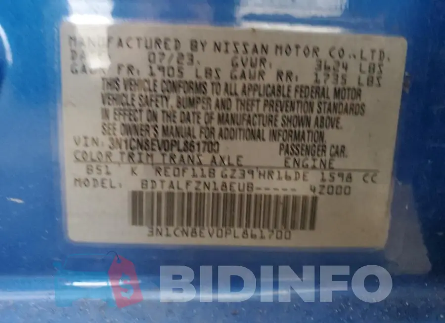 3N1CN8EV0PL861700 Photo# 13