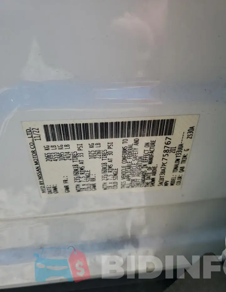 5N1BT3BA7PC758767 Photo# 13