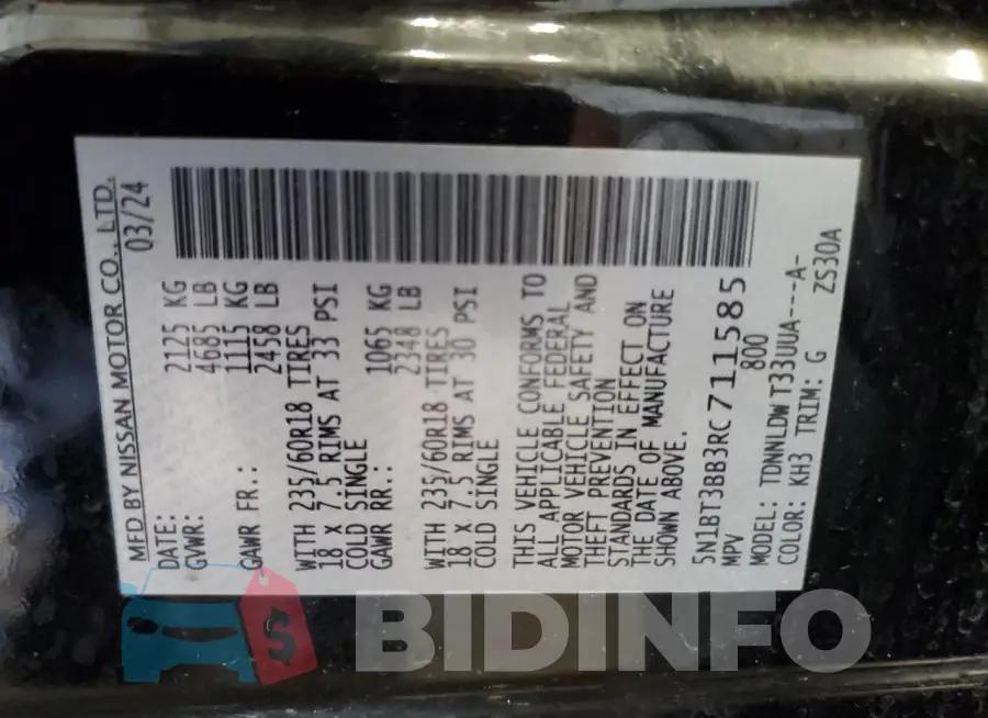 5N1BT3BB3RC711585 Photo# 13