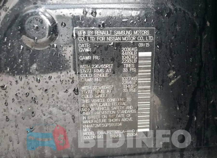 KNMAT2MT5GP596834 Photo# 14