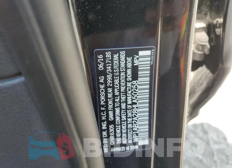 WP1AB2A28HLA50258 Photo# 14