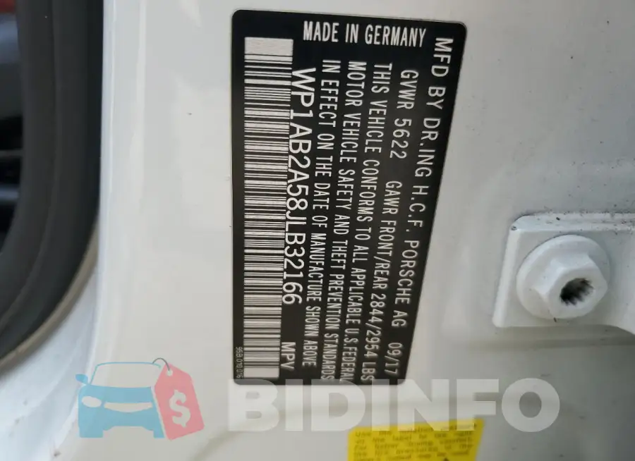 WP1AB2A58JLB32166 Photo# 13