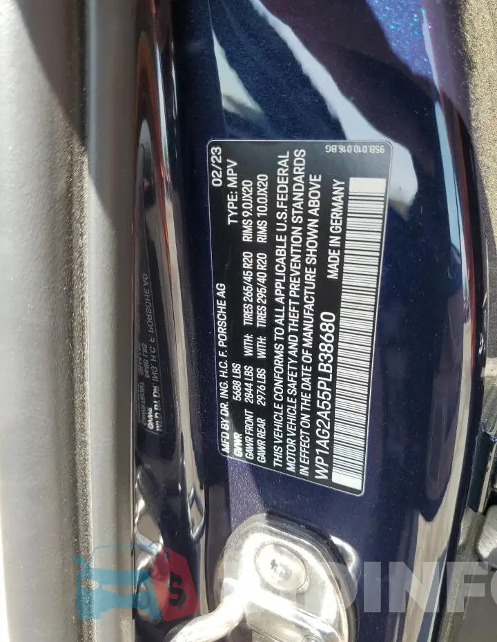 WP1AG2A55PLB38680 Photo# 13