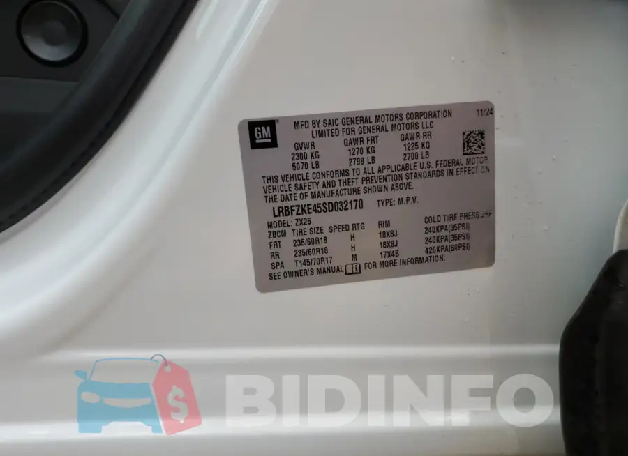 LRBFZKE45SD032170 Photo# 13