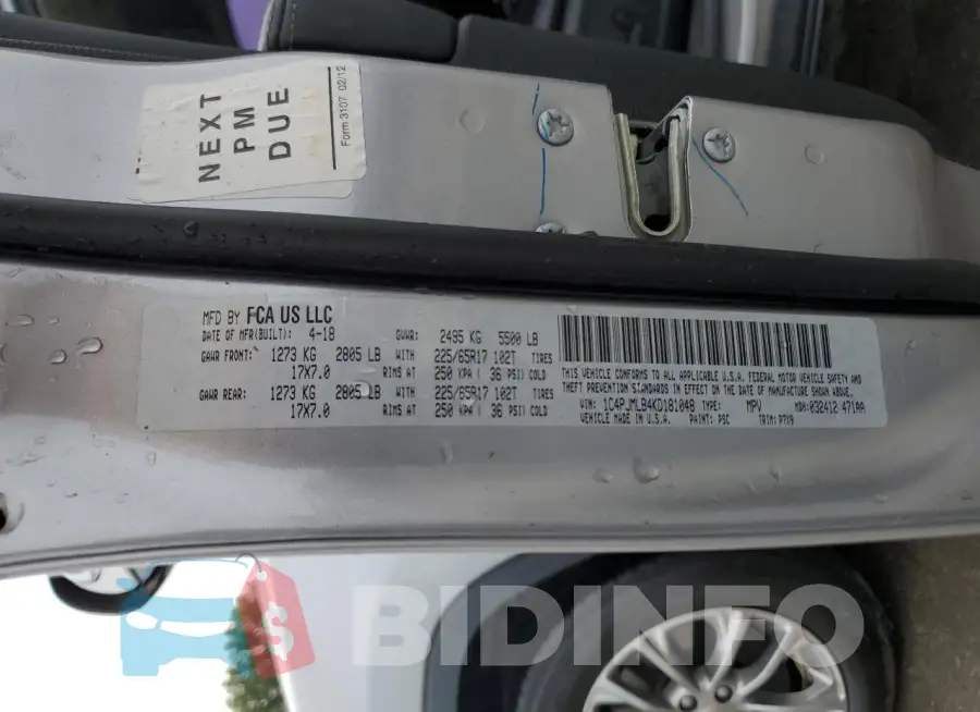 1C4PJMLB4KD181048 Photo# 13