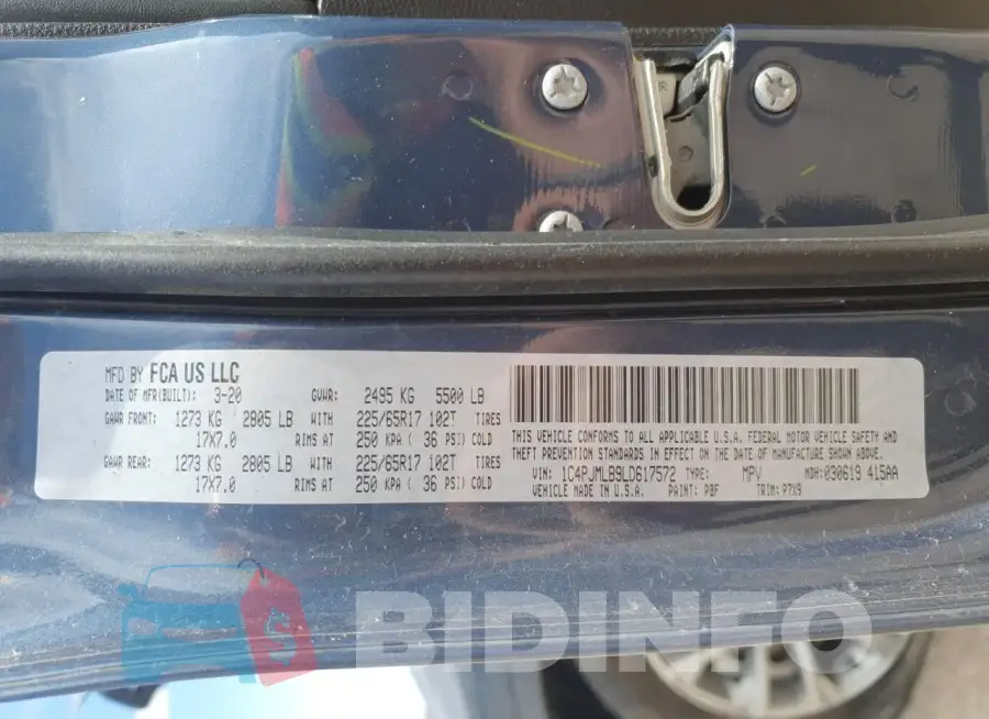 1C4PJMLB9LD617572 Photo# 14
