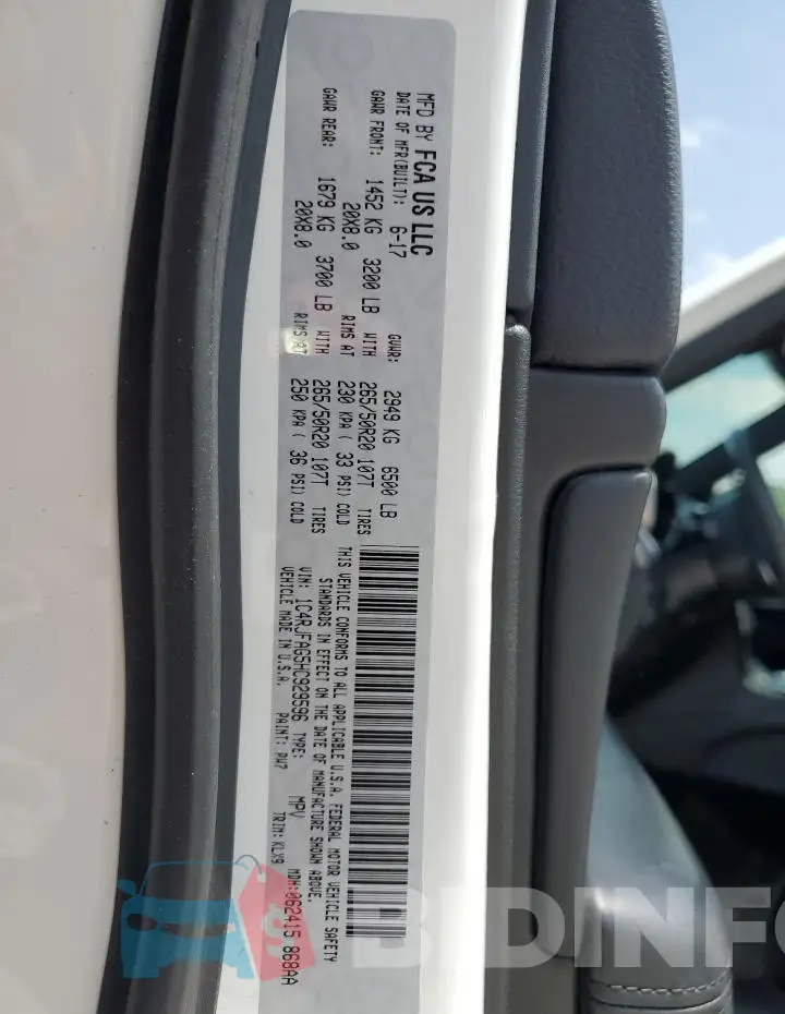 1C4RJFAG5HC929596 Photo# 12