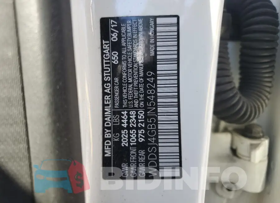 WDDSJ4GB5JN548249 Photo# 12
