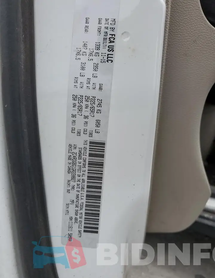 2C4RDGBG1GR220827 Photo# 13