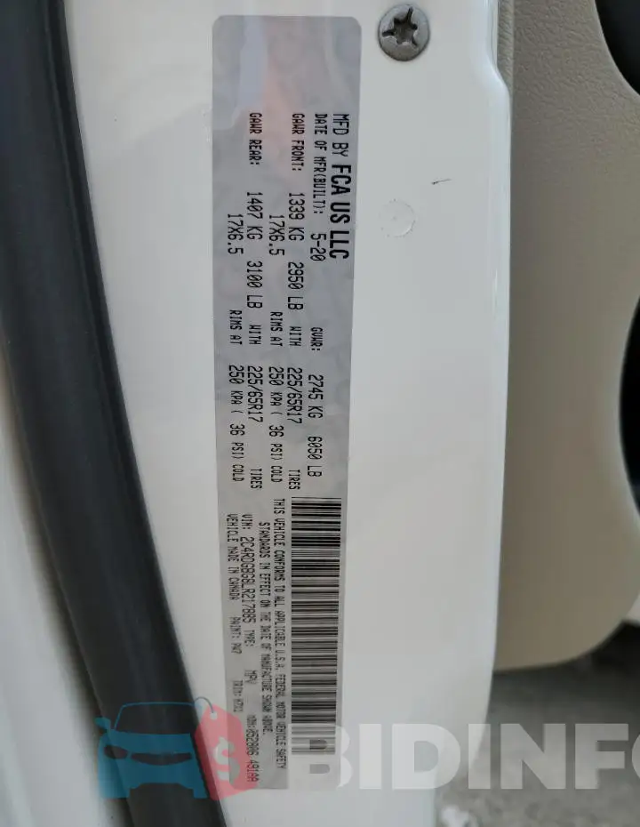 2C4RDGBG8LR217885 Photo# 13