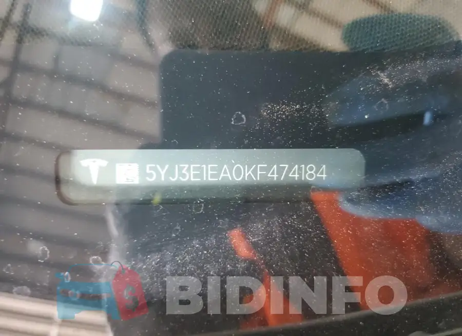 5YJ3E1EA0KF474184 Photo# 12