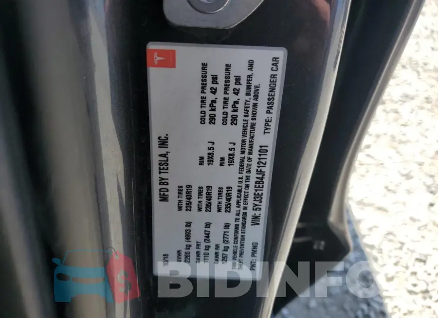 5YJ3E1EB4JF121101 Photo# 12