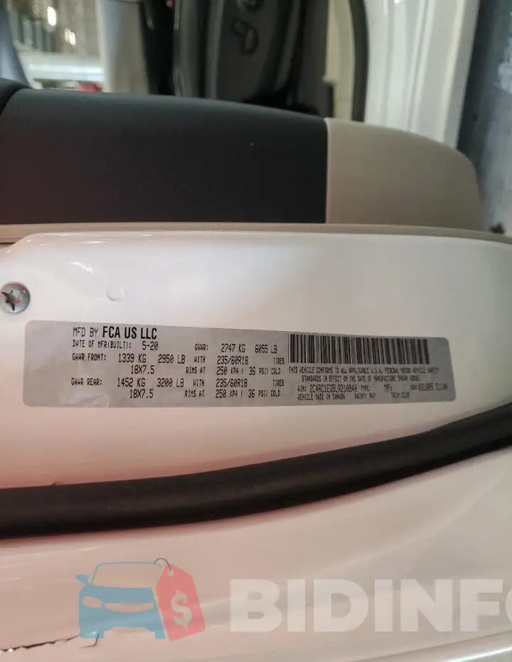2C4RC1EG5LR210940 Photo# 13