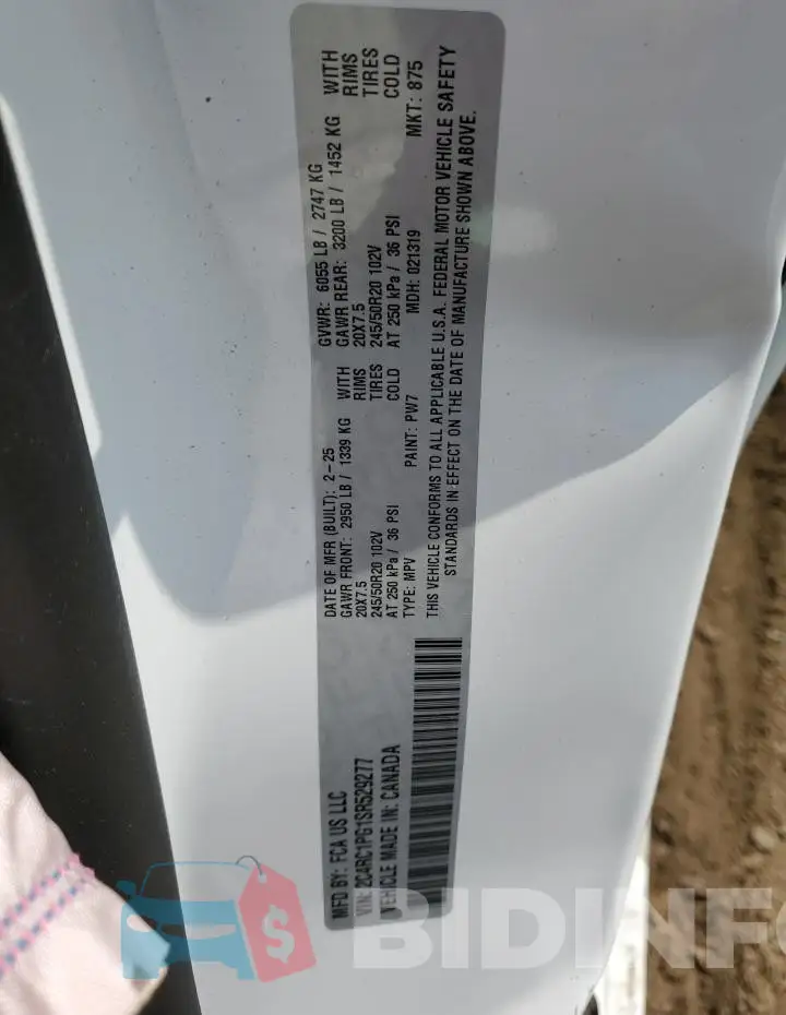 2C4RC1PG1SR529277 Photo# 12