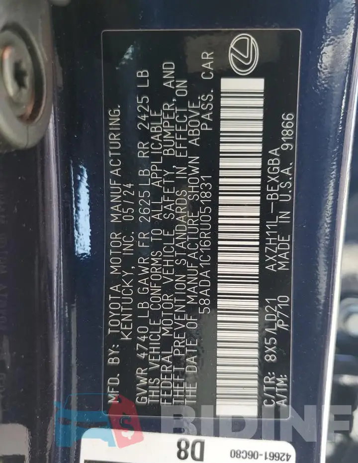 58ADA1C16RU051831 Photo# 12