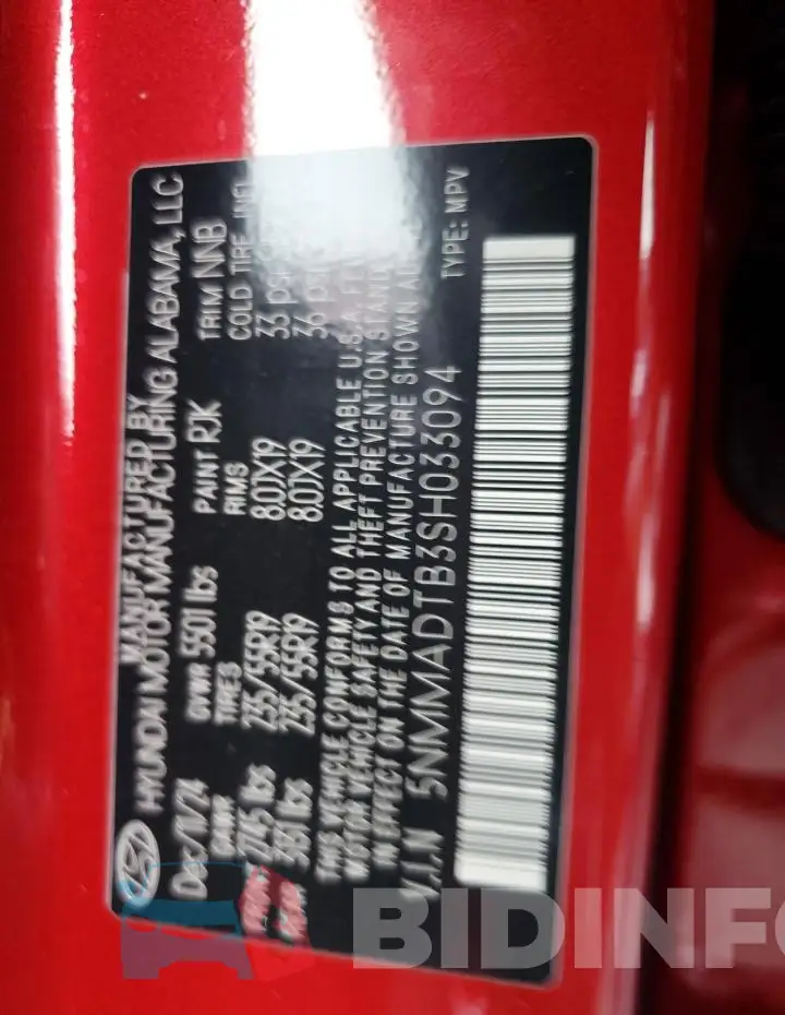 5NMMADTB3SH033094 Photo# 13
