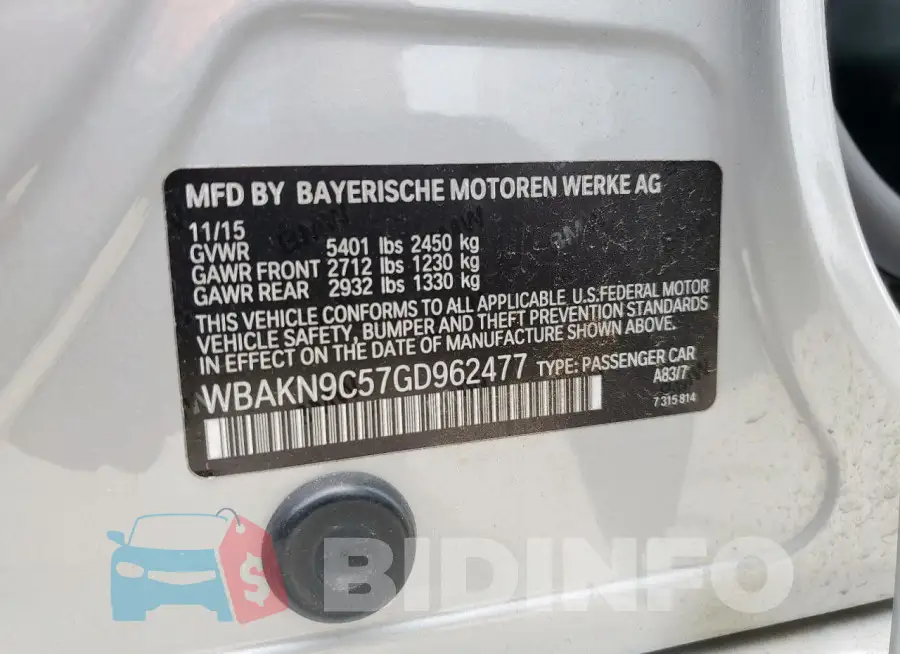WBAKN9C57GD962477 Photo# 10