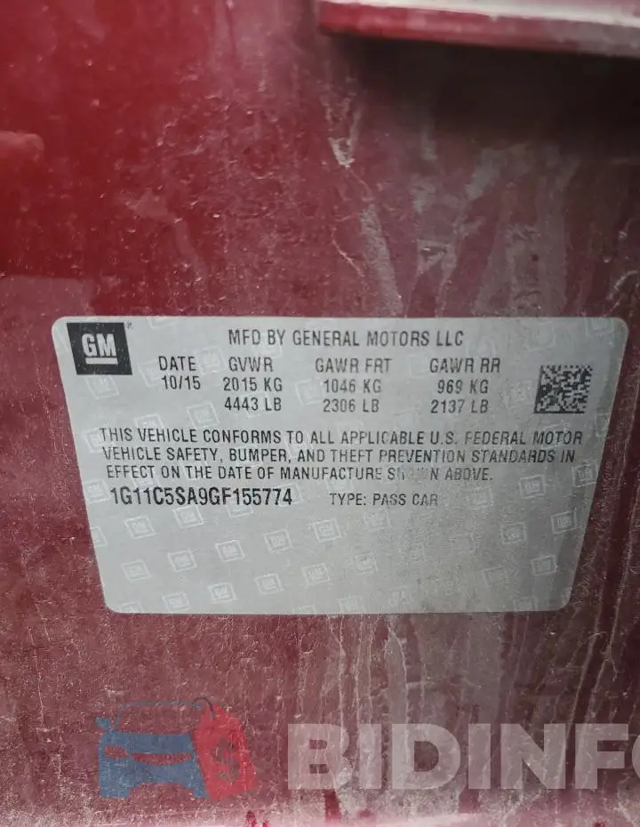 1G11C5SA9GF155774 Photo# 12