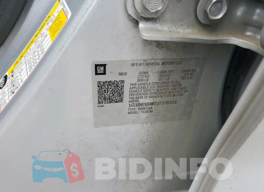 1G1BE5SM7J7240221 Photo# 12