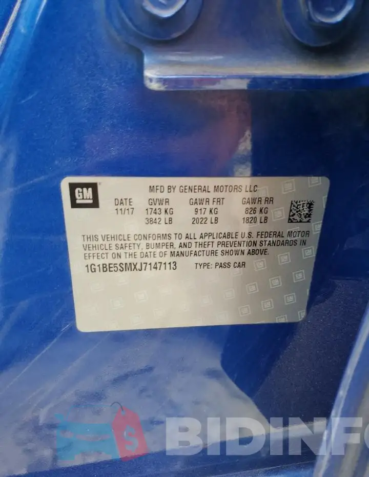 1G1BE5SMXJ7147113 Photo# 12
