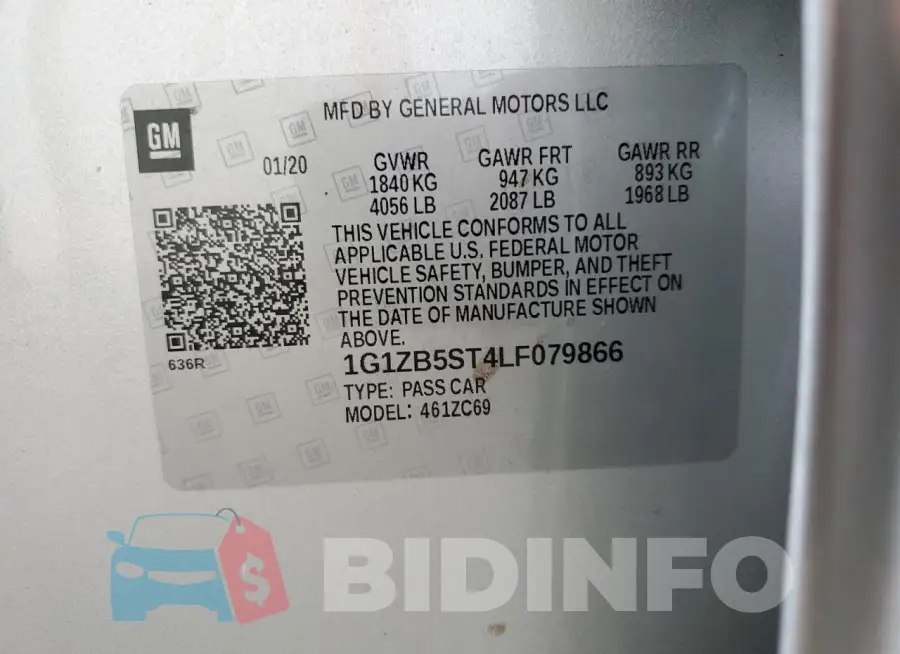 1G1ZB5ST4LF079866 Photo# 12