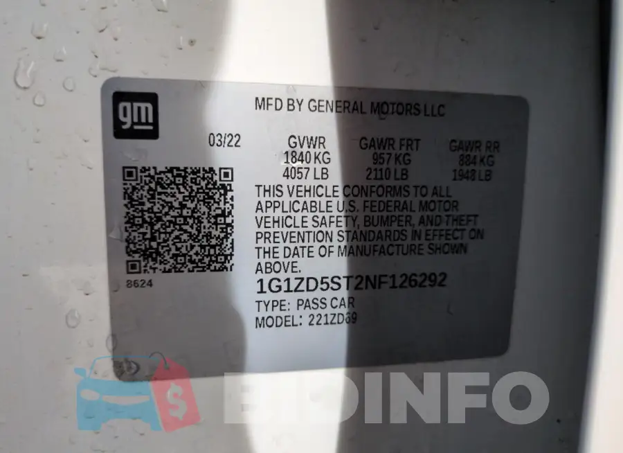 1G1ZD5ST2NF126292 Photo# 13
