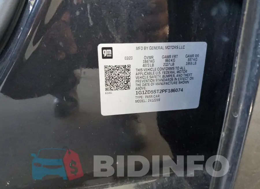 1G1ZD5ST2PF186074 Photo# 12