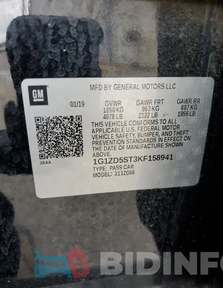 1G1ZD5ST3KF158941 Photo# 12
