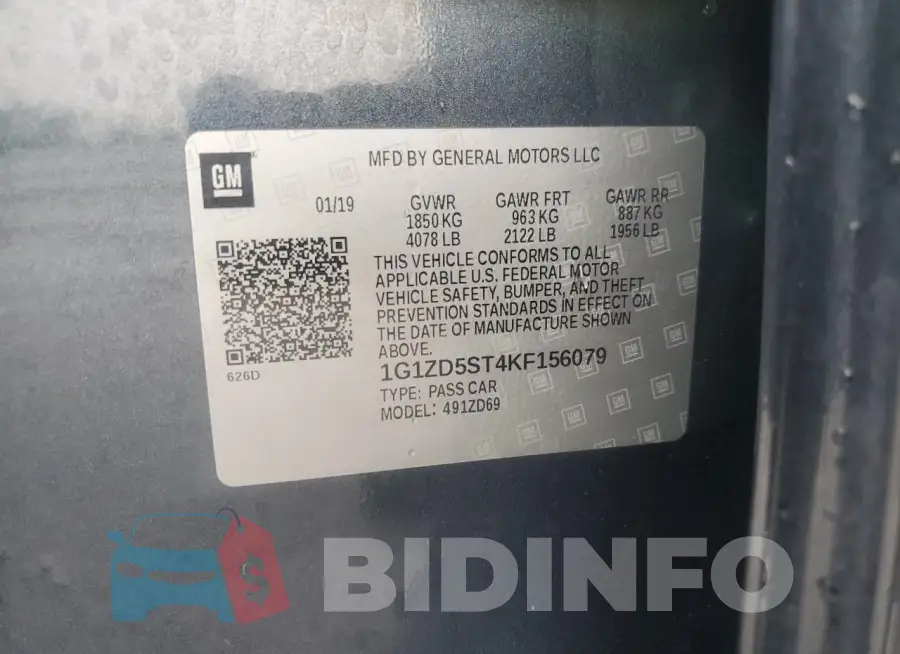 1G1ZD5ST4KF156079 Photo# 12