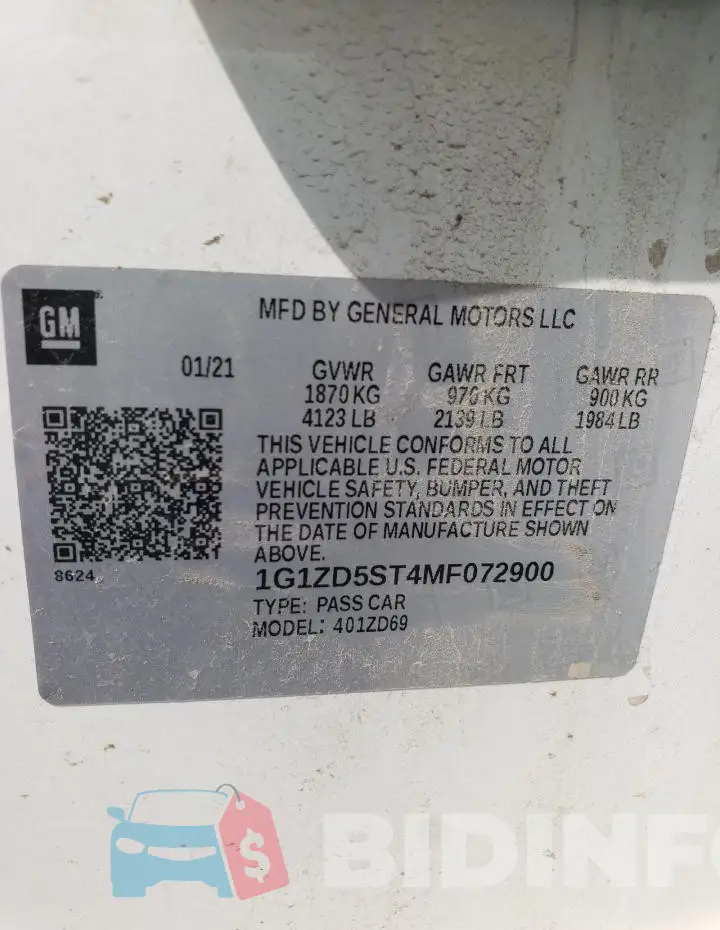 1G1ZD5ST4MF072900 Photo# 12