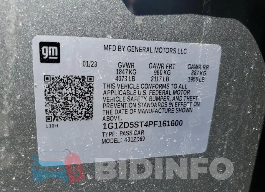 1G1ZD5ST4PF161600 Photo# 12