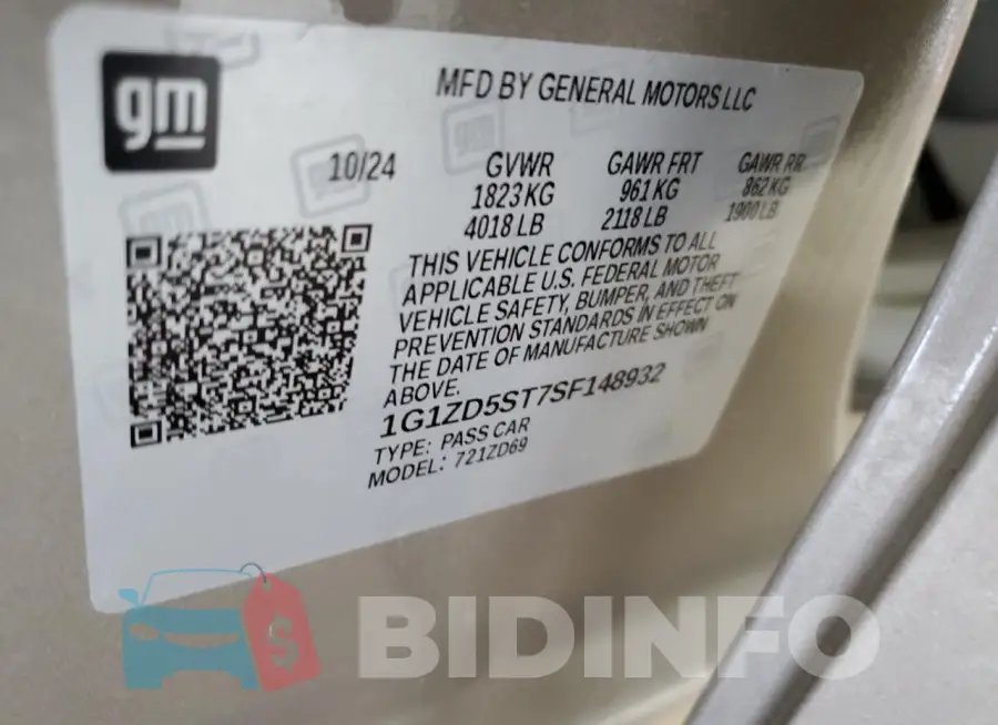 1G1ZD5ST7SF148932 Photo# 13