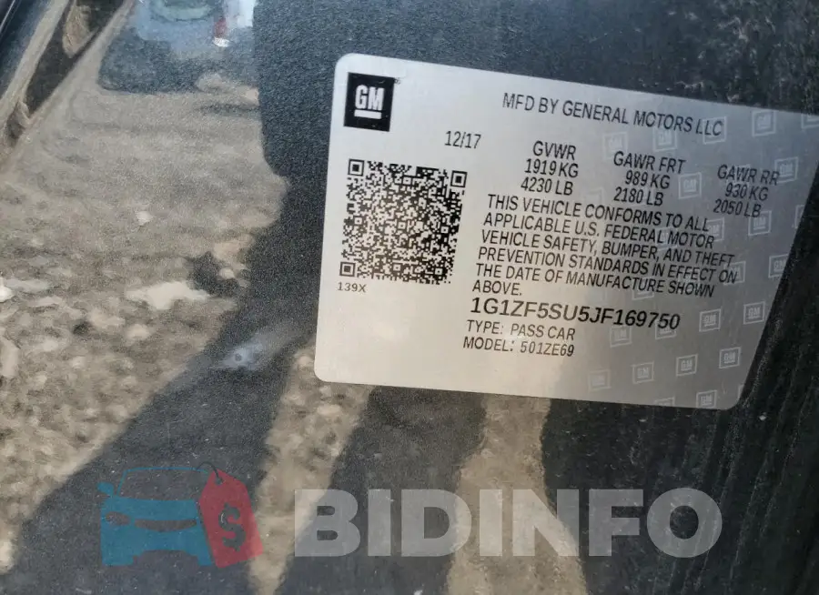 1G1ZF5SU5JF169750 Photo# 12